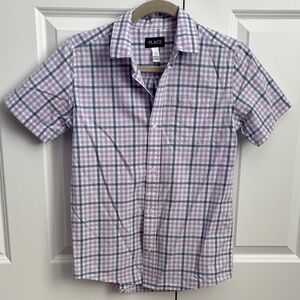 Place Boy’s Lavender and White Checkered Shirt